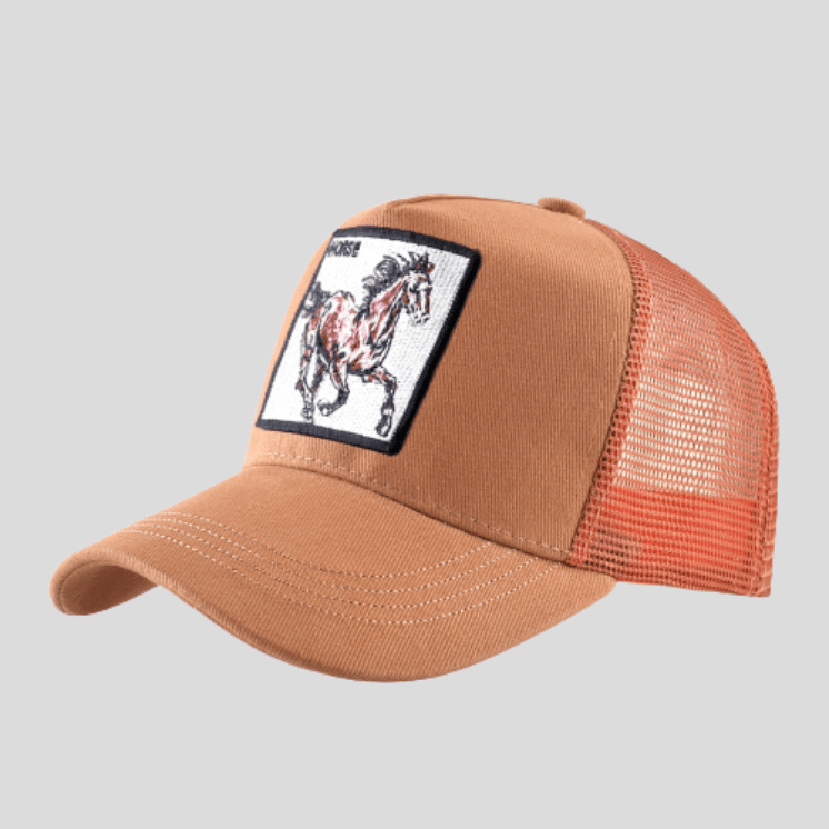 Casquette De Sport Cheval Orange