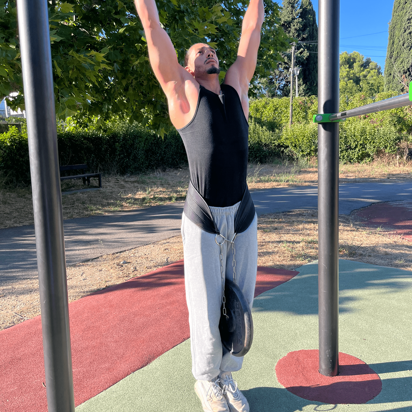 Ceinture De Lest Musculation Avec Chaîne