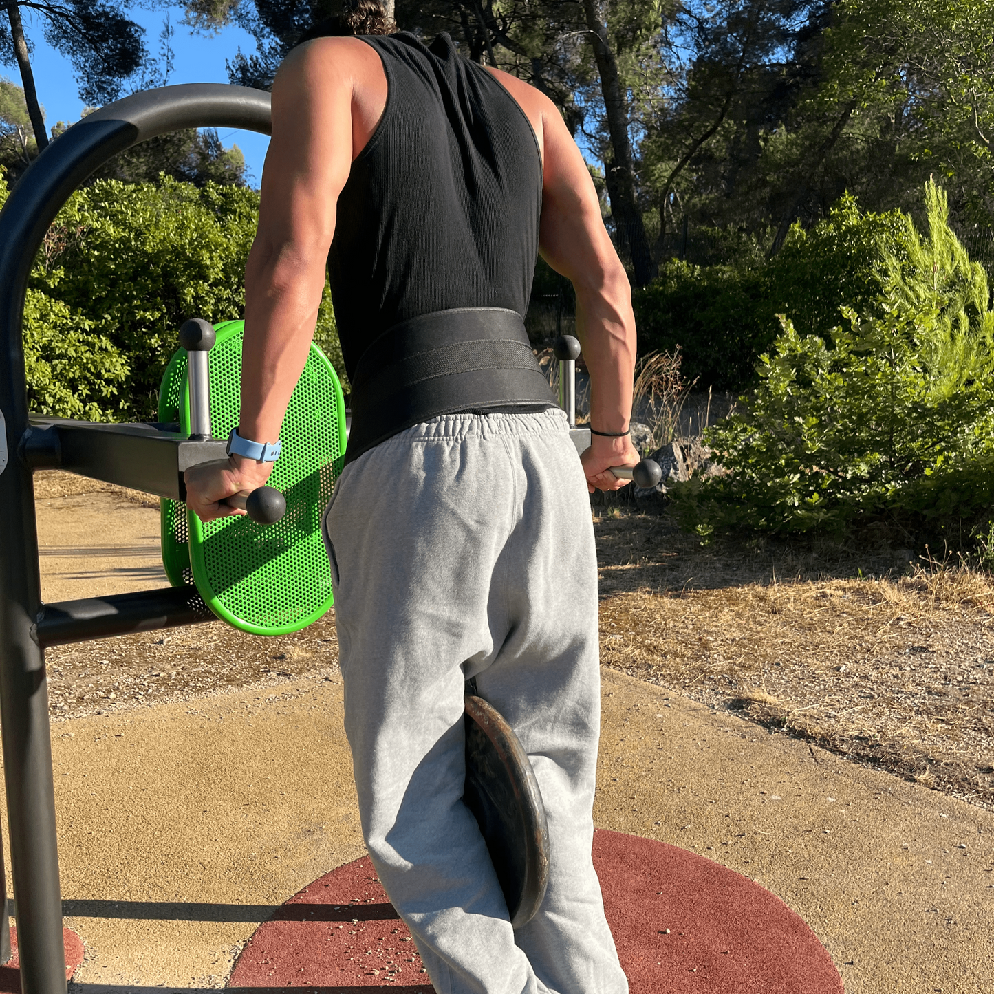 Ceinture De Lest Musculation Avec Chaîne