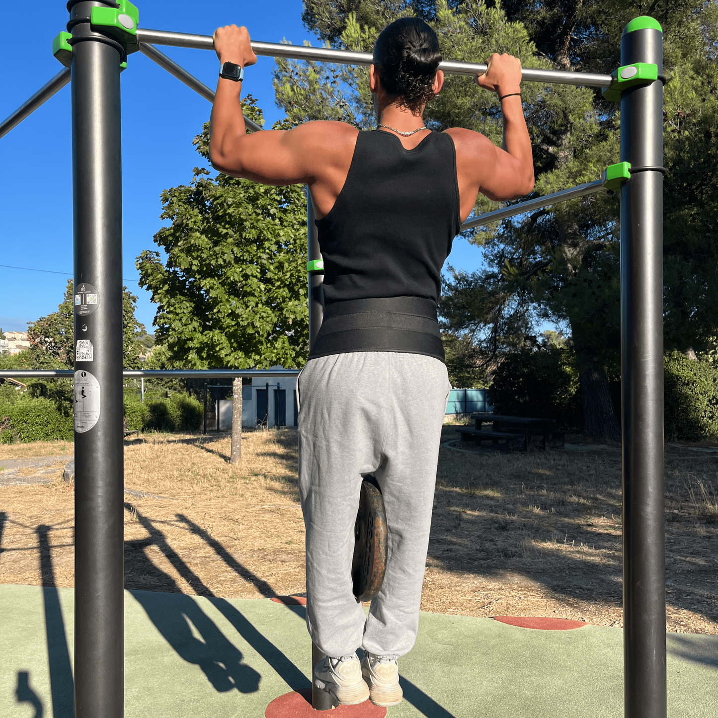 Ceinture De Lest Musculation Avec Chaîne