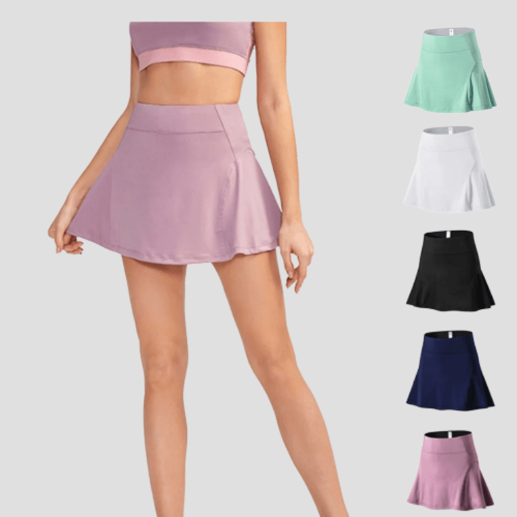 Jupe Tennis, Taille Haute Short Intégré