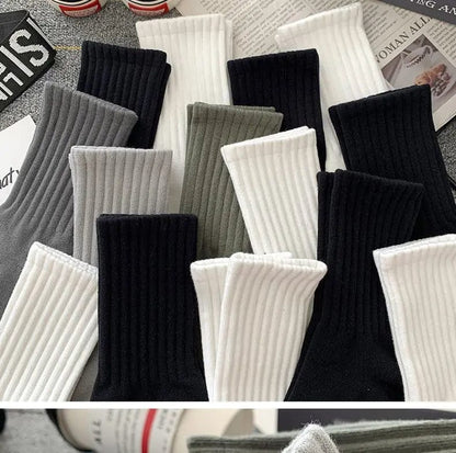 5 Paires de Chaussettes Noir-Gris-Blanc