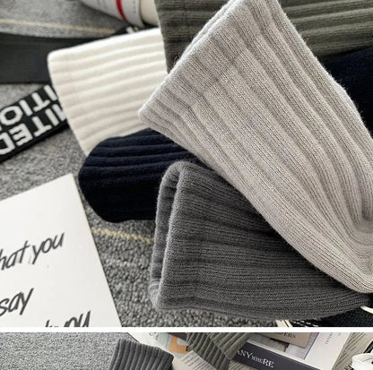 5 Paires de Chaussettes Noir-Gris-Blanc