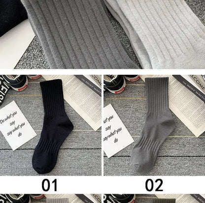 5 Paires de Chaussettes Noir-Gris-Blanc