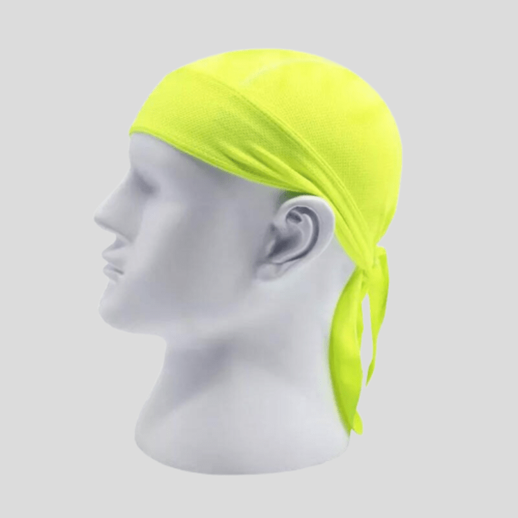 Bandana De Cyclisme Sport Jaune Fluo