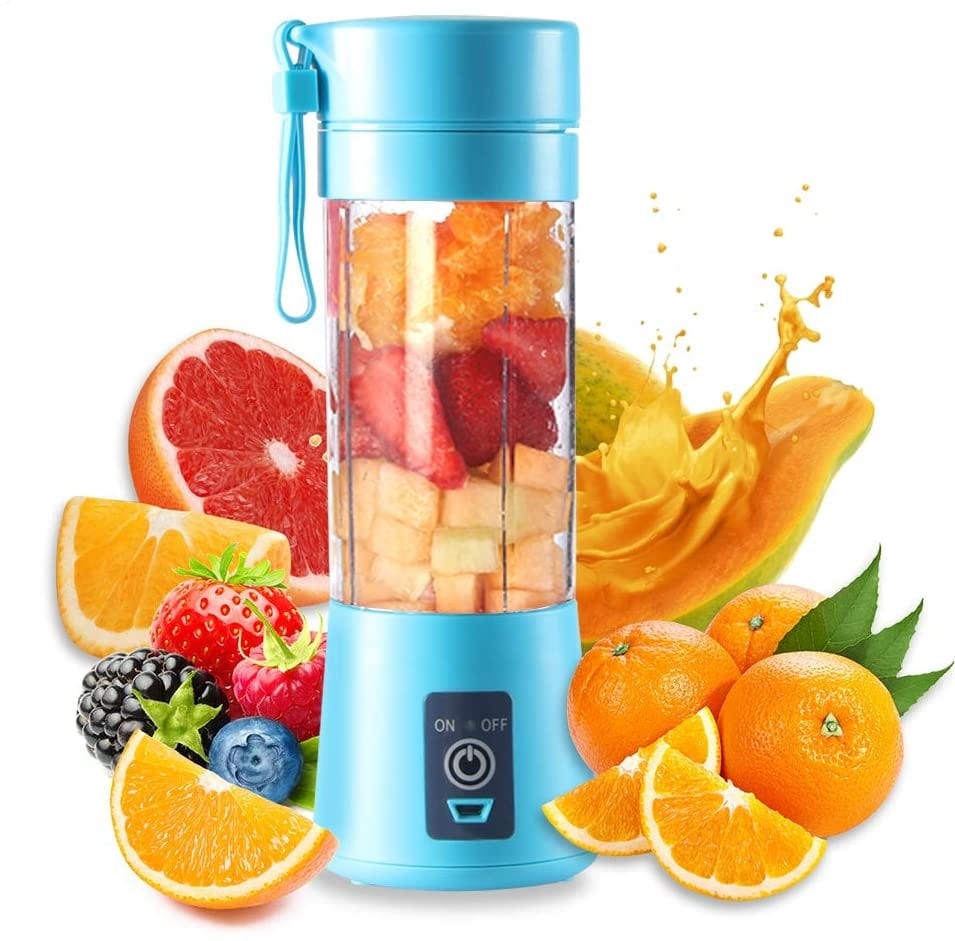 Blender Smoothie Portable Bleu