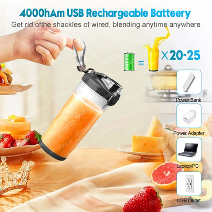 Blender Smoothie Portable Keajor Pro 600ml