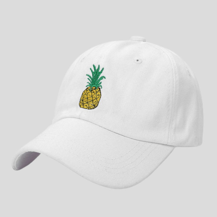 Casquette De Sport Ananas Blanc