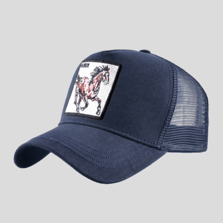 Casquette De Sport Cheval Bleu