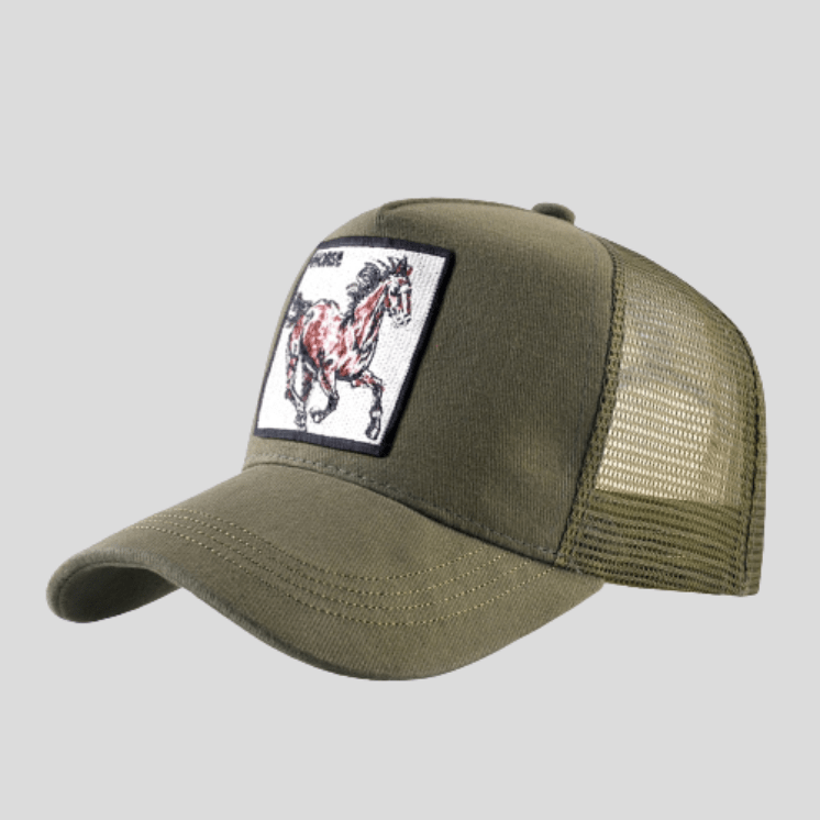 Casquette De Sport Cheval Vert