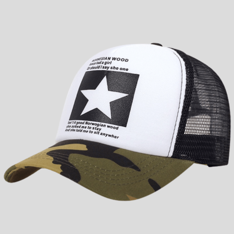 Casquette De Sport Étoile Camouflage