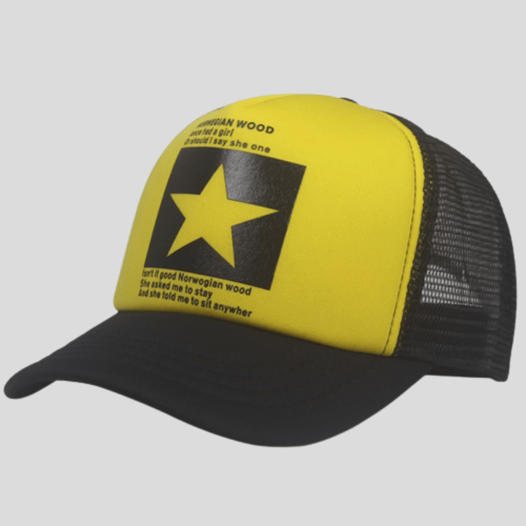 Casquette De Sport Étoile Jaune