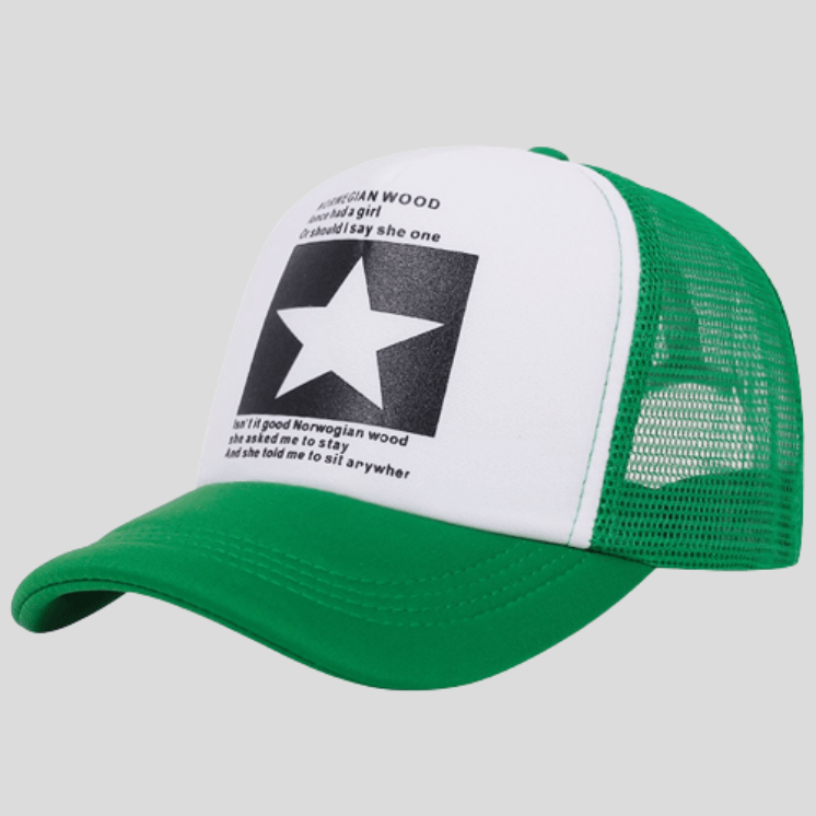 Casquette De Sport Étoile Vert