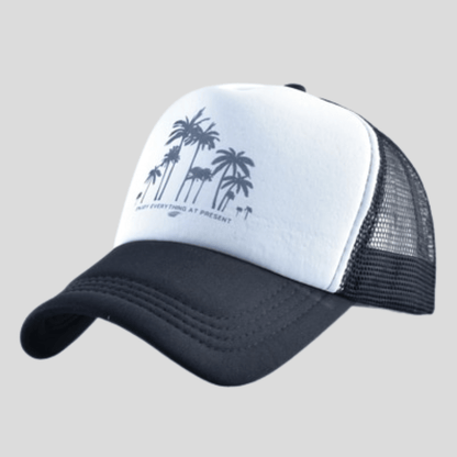 Casquette De Sport Palmiers Noir / 56-60cm