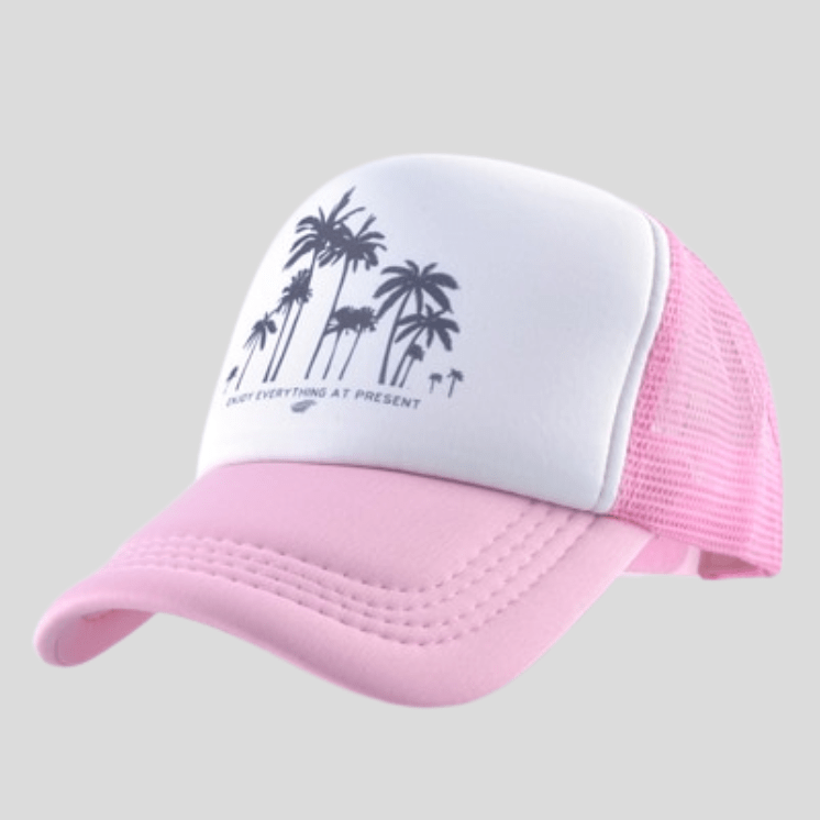 Casquette De Sport Palmiers Rose / 56-60cm