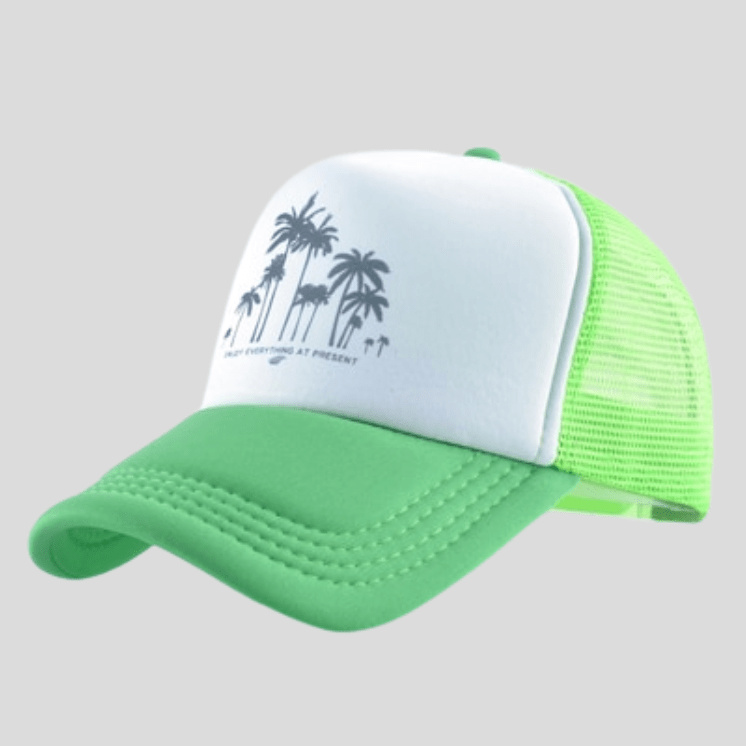 Casquette De Sport Palmiers Vert / 56-60cm