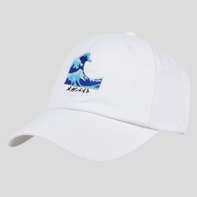 Casquette De Sport Vague Okusai Blanc