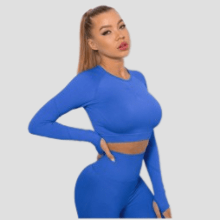 Crop Top De Sport Bleu Roi / S