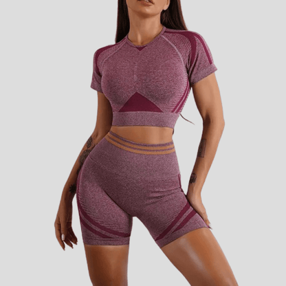 Ensemble Femme Gym Bordeaux / S