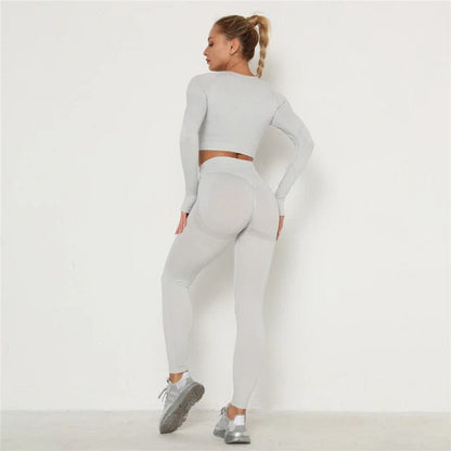 Ensemble Femme Legging Fit Gris clair / S