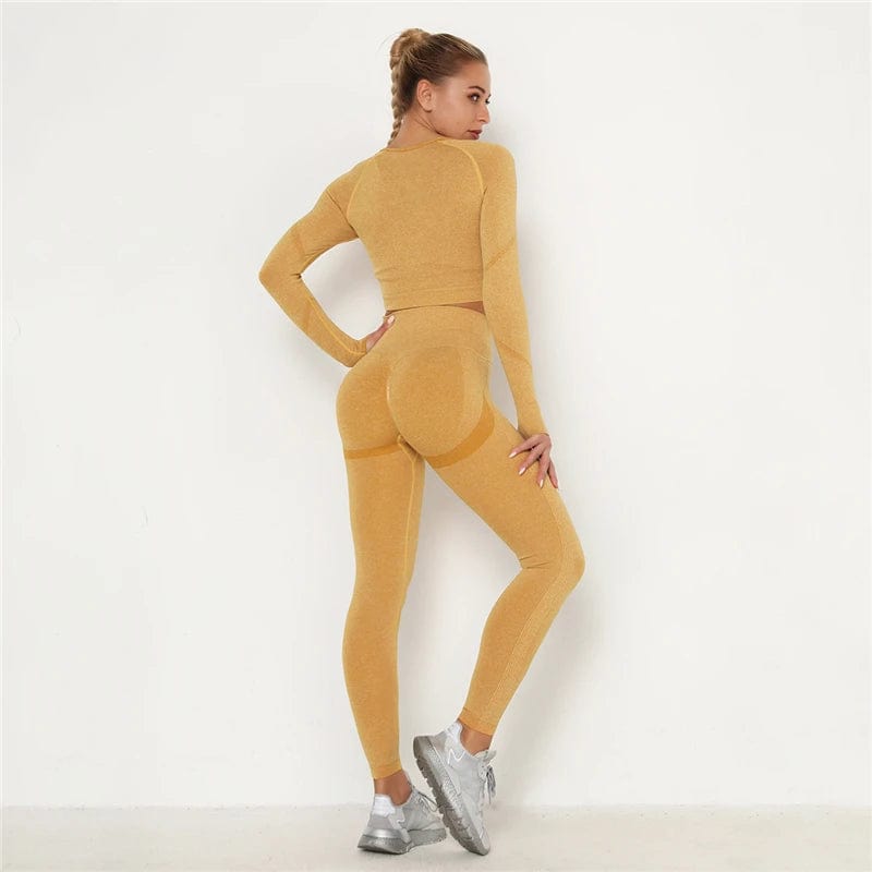 Ensemble Femme Legging Fit Jaune / S