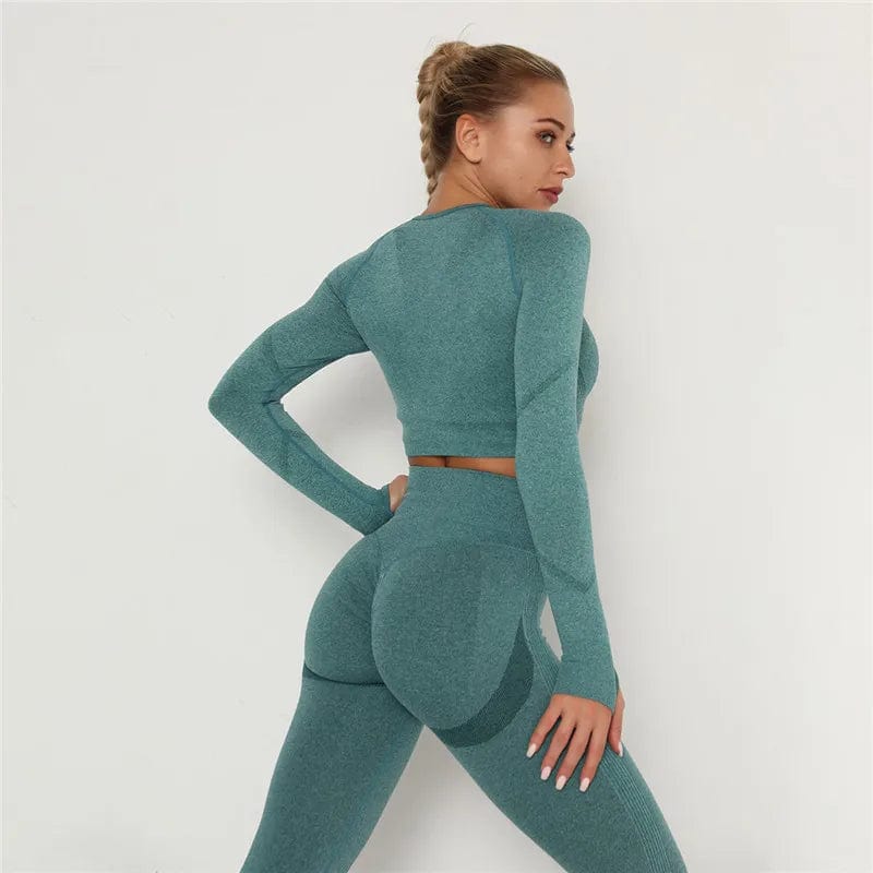 Ensemble Femme Legging Fit Vert foncé / S