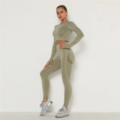 Ensemble Femme Legging Fit Vert / S