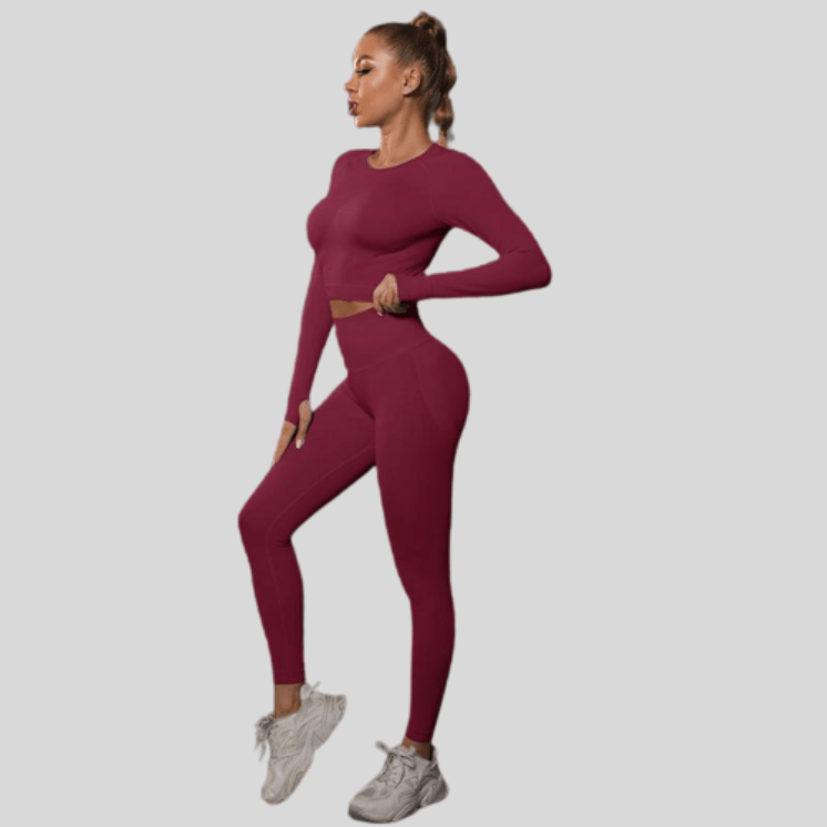 Ensemble Femme Legging Sport Rouge / S