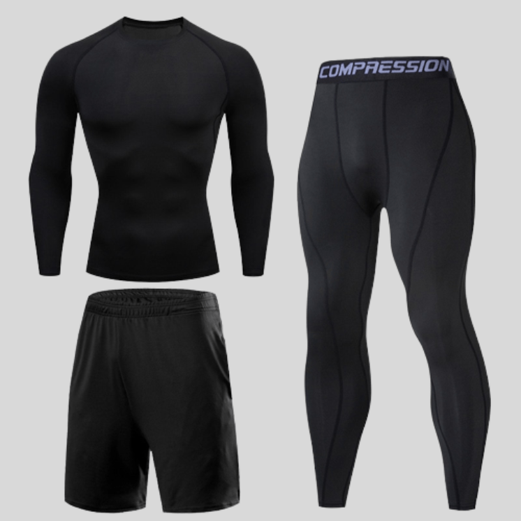 Ensemble Sport Compression Noir / S