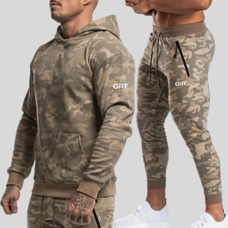 Ensemble Sport Homme Camouflage GITF Camouflage Kaki / M