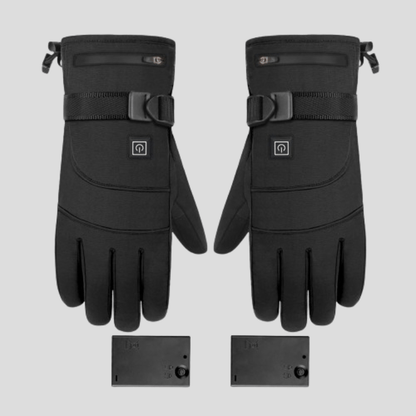 Gants Chauffant Électrique Tactile Imperméable Noir