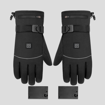 Gants Chauffant Électrique Tactile Imperméable Noir Blanc