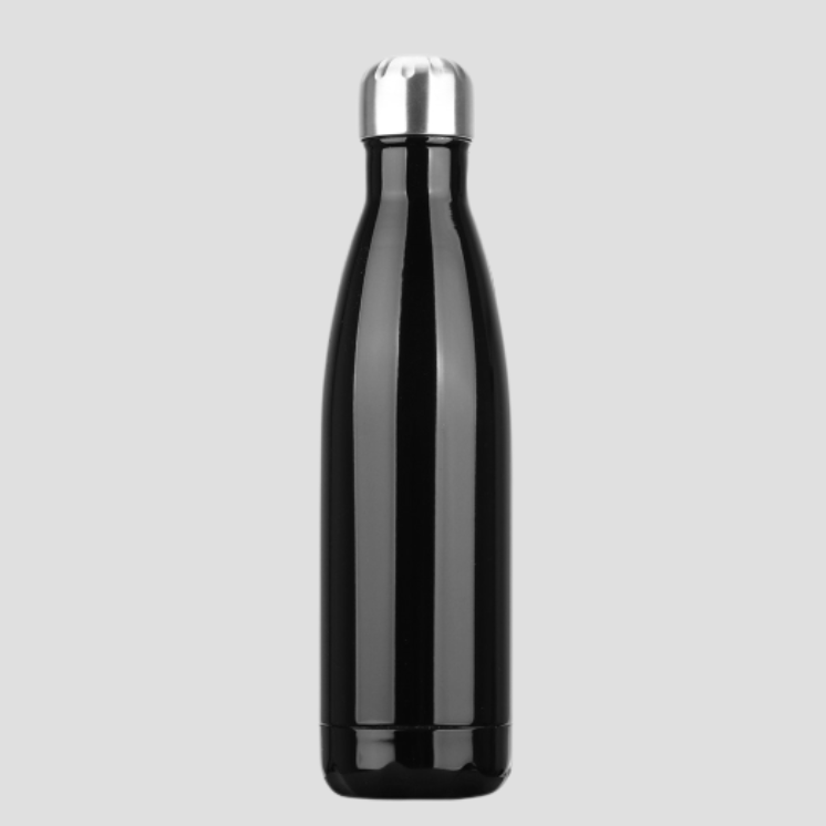 Gourde Isotherme inoxydable 500ml Noir / 500mL