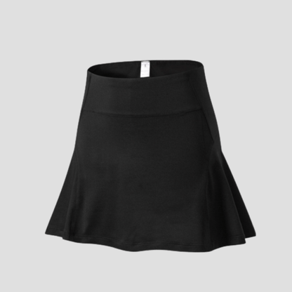 Jupe Tennis, Taille Haute Short Intégré Noir / S