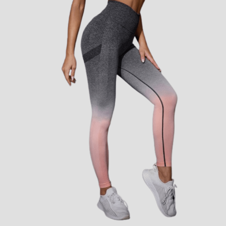 Legging Femme Dégrader Gris Rose / S