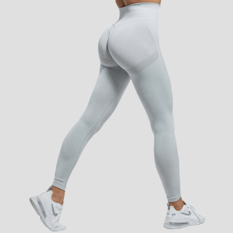 Legging Femme Push-Up Gris Clair / S