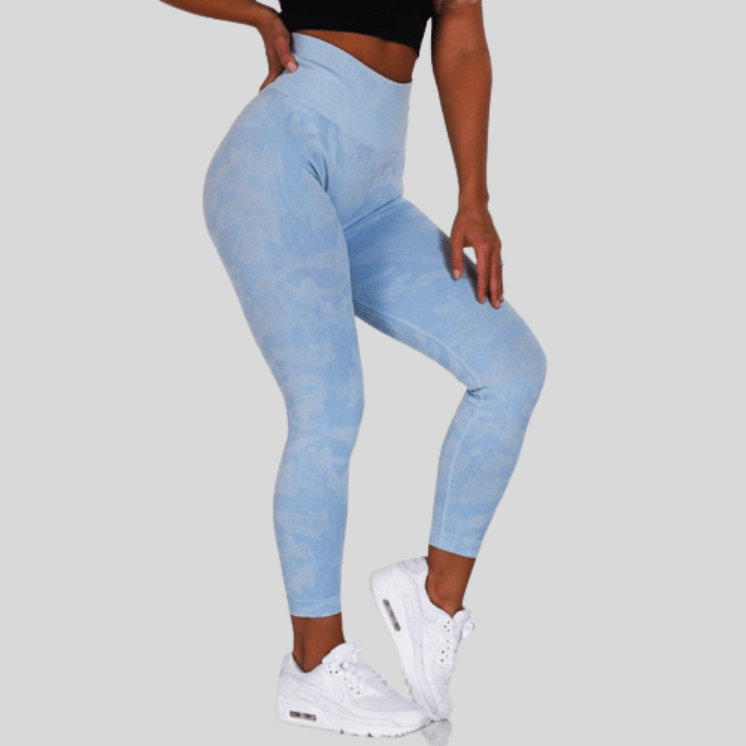 Legging Femme Tigré Bleu / XS