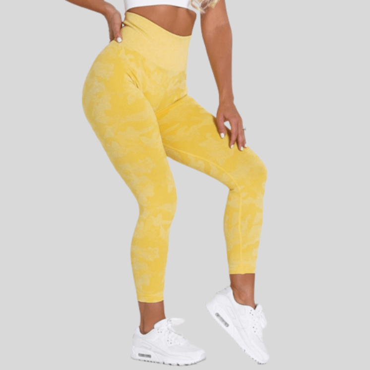 Legging Femme Tigré Jaune / XS