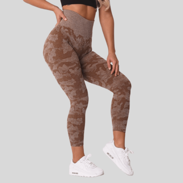 Legging Femme Tigré Marron / XS