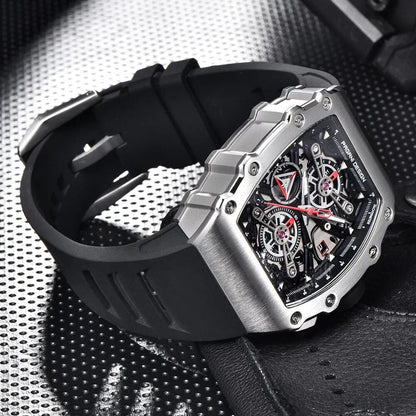 Montre Sport Pagani à Quartz Rectangle Saphir