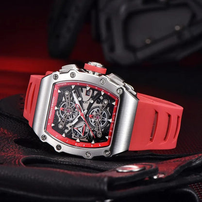 Montre Sport Pagani à Quartz Rectangle Saphir