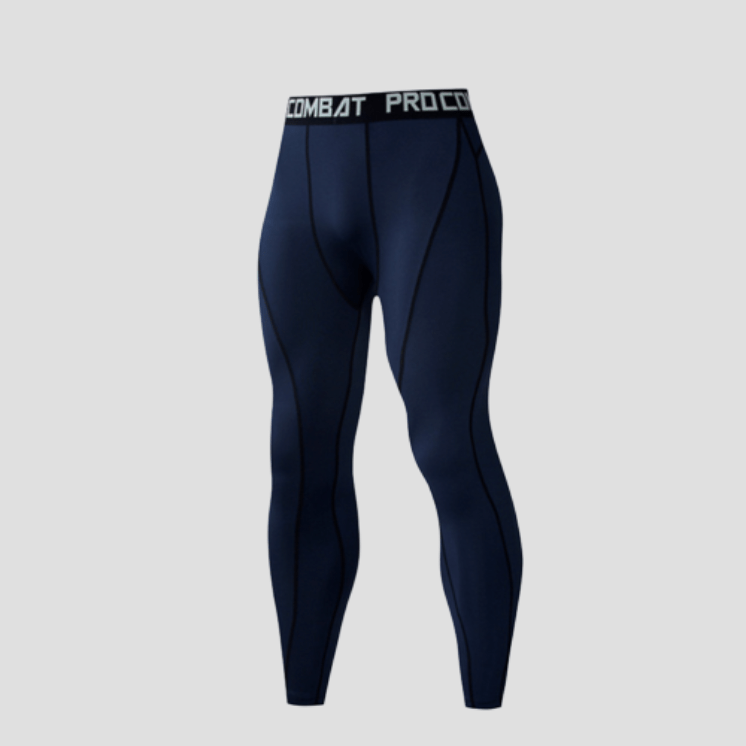 Pantalon Compression Homme Bleu Marin / S