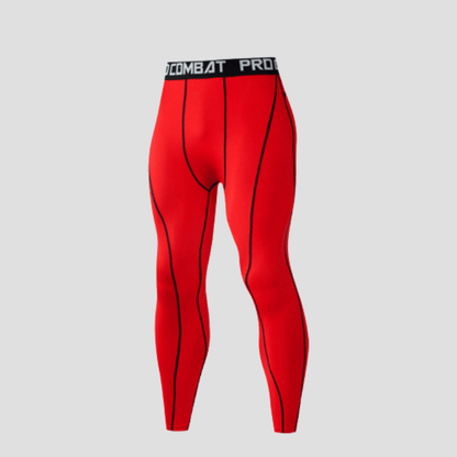 Pantalon Compression Homme Rouge / S