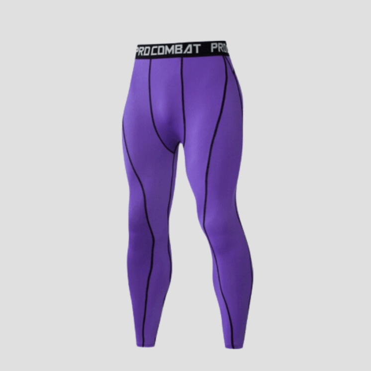 Pantalon Compression Homme violet / S