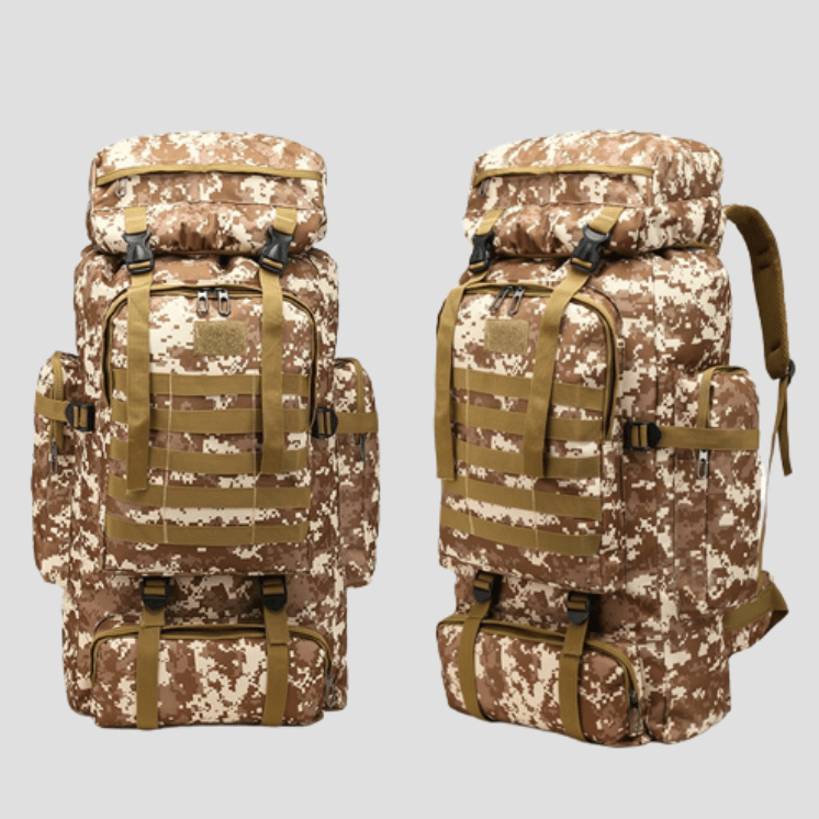 Sac à dos de randonnée Militaire Camouflage Marron