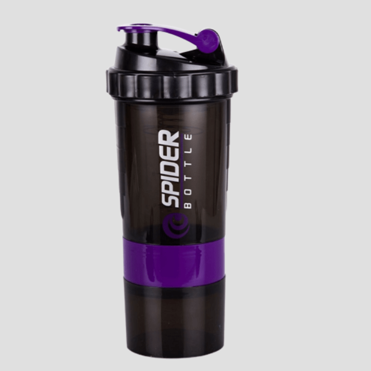 Shaker Spider Bottle 550ml Violet