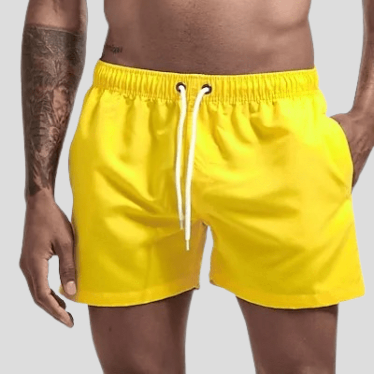 Short De Bain Homme Jaune / S