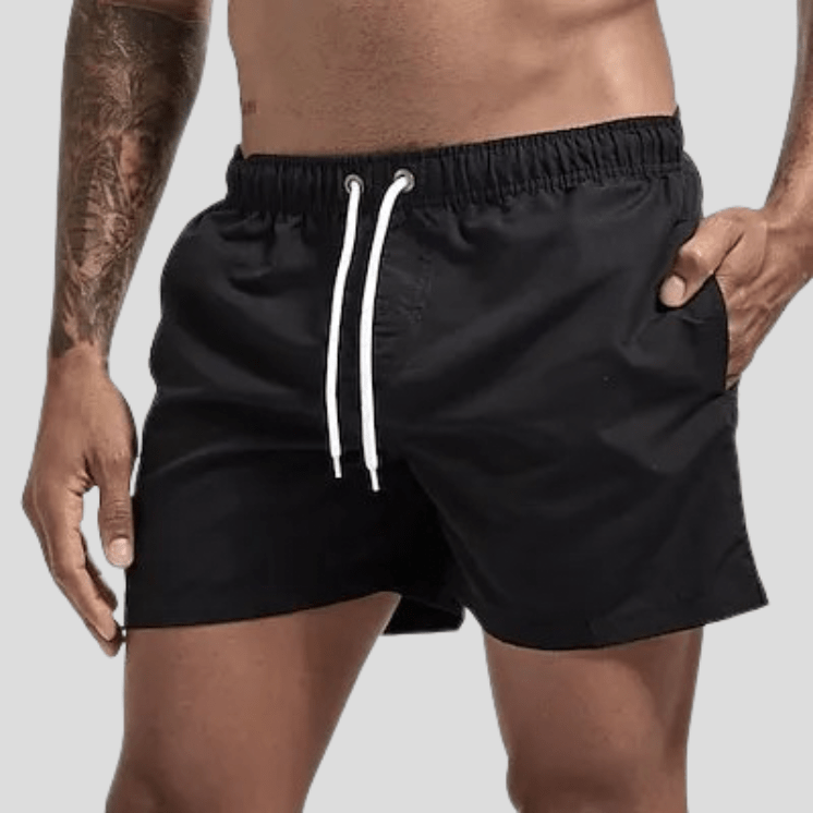 Short De Bain Homme Noir / S