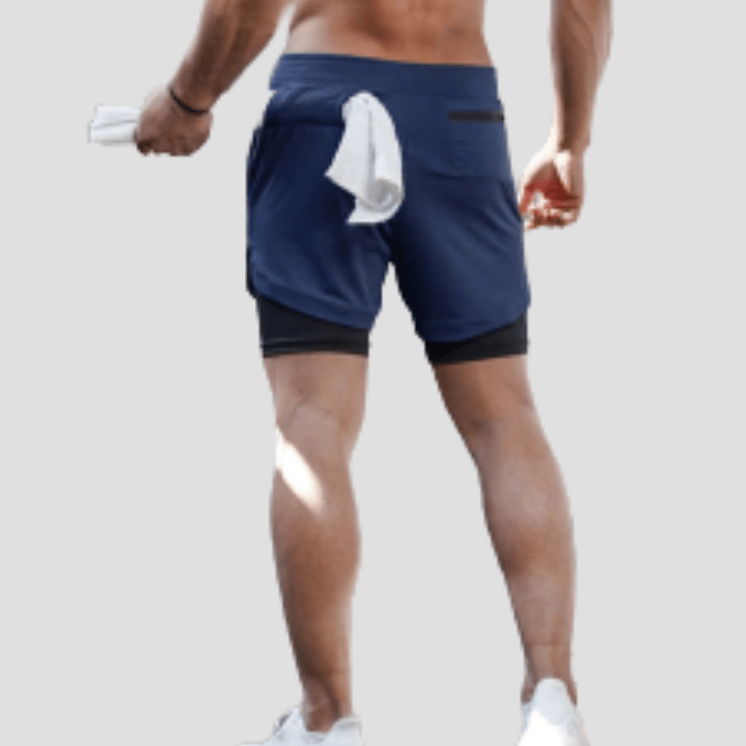 Short de Course Séchage Rapide Navy Noir / M