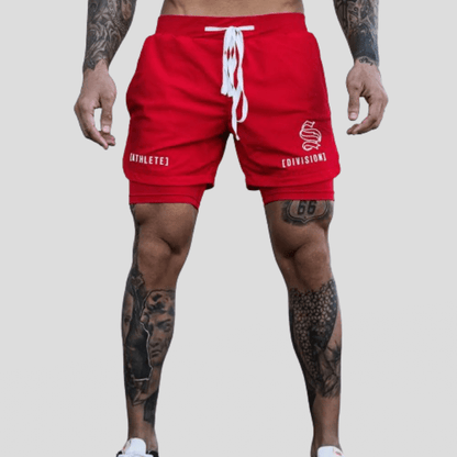 Short De Sport Athlete Division Rouge / M